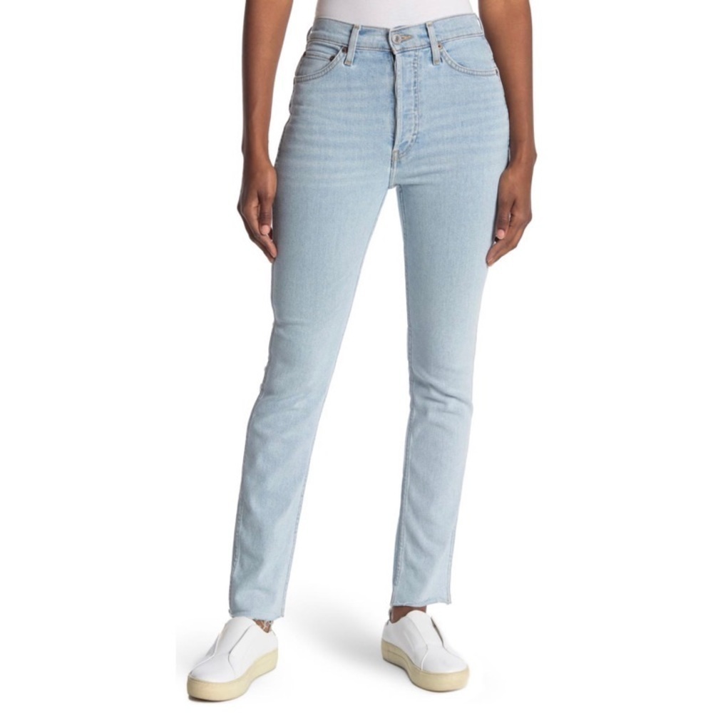 NEW RE/DONE Light Wash 80s Slim Straight Jeans